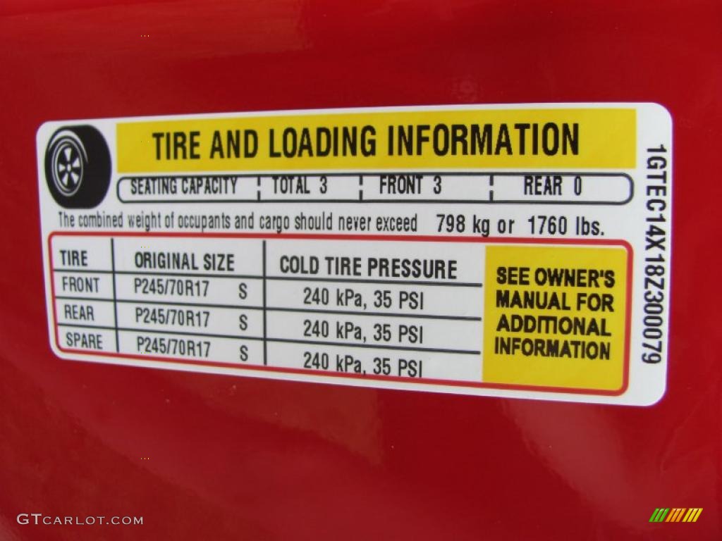 2008 Sierra 1500 Regular Cab - Fire Red / Dark Titanium photo #21