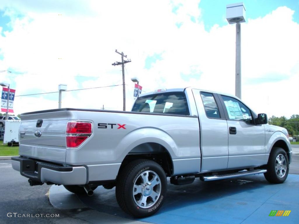2010 F150 STX SuperCab - Ingot Silver Metallic / Medium Stone photo #3