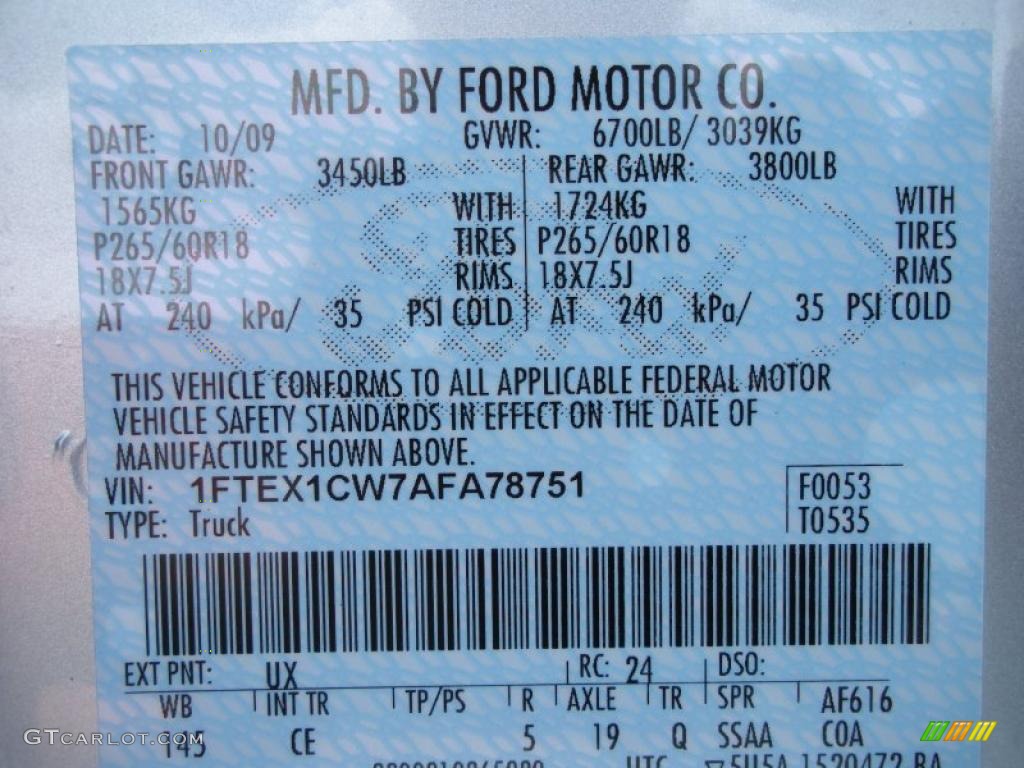 2010 F150 STX SuperCab - Ingot Silver Metallic / Medium Stone photo #12