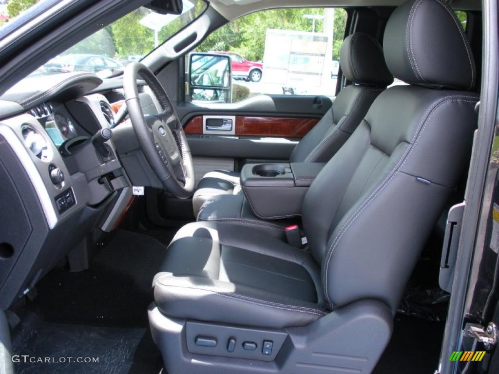 2010 F150 Lariat SuperCab - Tuxedo Black / Black photo #5