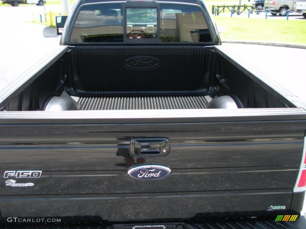 2010 F150 Lariat SuperCab - Tuxedo Black / Black photo #10