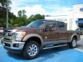 2011 Golden Bronze Metallic Ford F250 Super Duty Lariat Crew Cab 4x4  photo #1