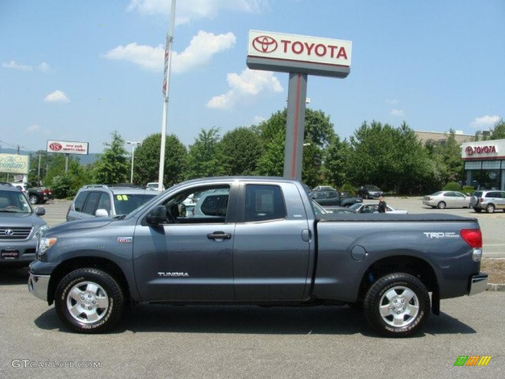 2007 Tundra SR5 Double Cab 4x4 - Slate Metallic / Graphite Gray photo #3