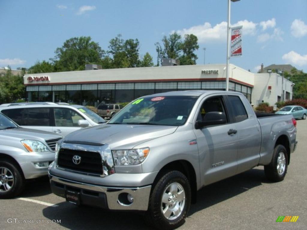 2008 Tundra SR5 TRD Double Cab 4x4 - Silver Sky Metallic / Graphite Gray photo #1