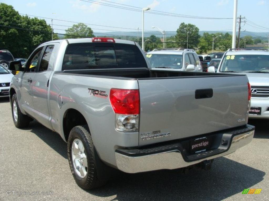 2008 Tundra SR5 TRD Double Cab 4x4 - Silver Sky Metallic / Graphite Gray photo #4