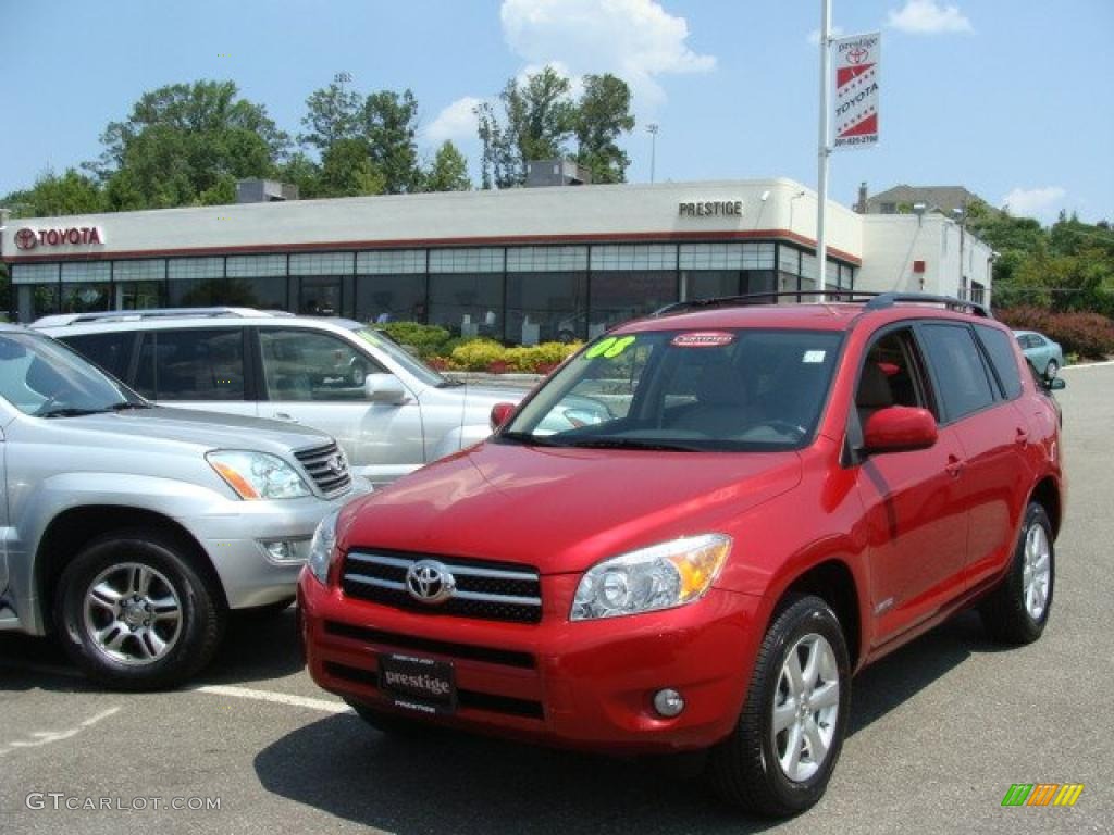 2008 RAV4 Limited - Barcelona Red Pearl / Taupe photo #1