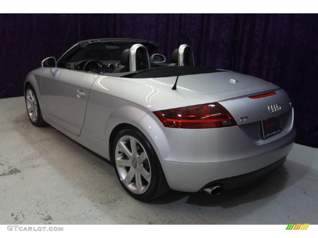 2008 TT 3.2 quattro Roadster - Ice Silver Metallic / Madras Brown photo #4