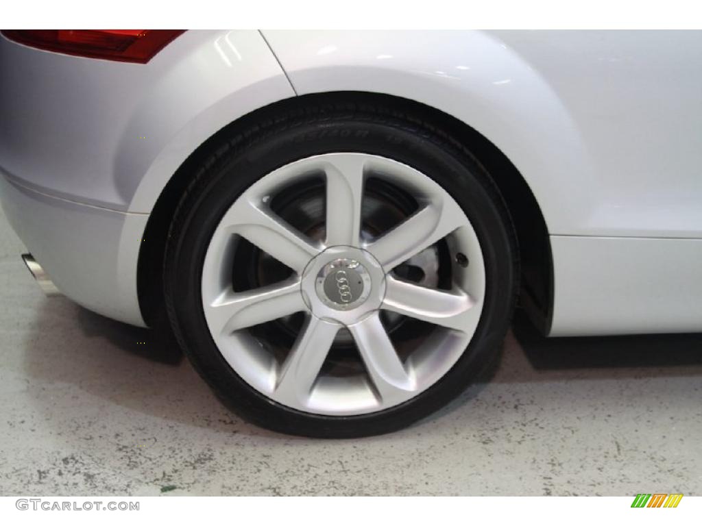 2008 TT 3.2 quattro Roadster - Ice Silver Metallic / Madras Brown photo #40