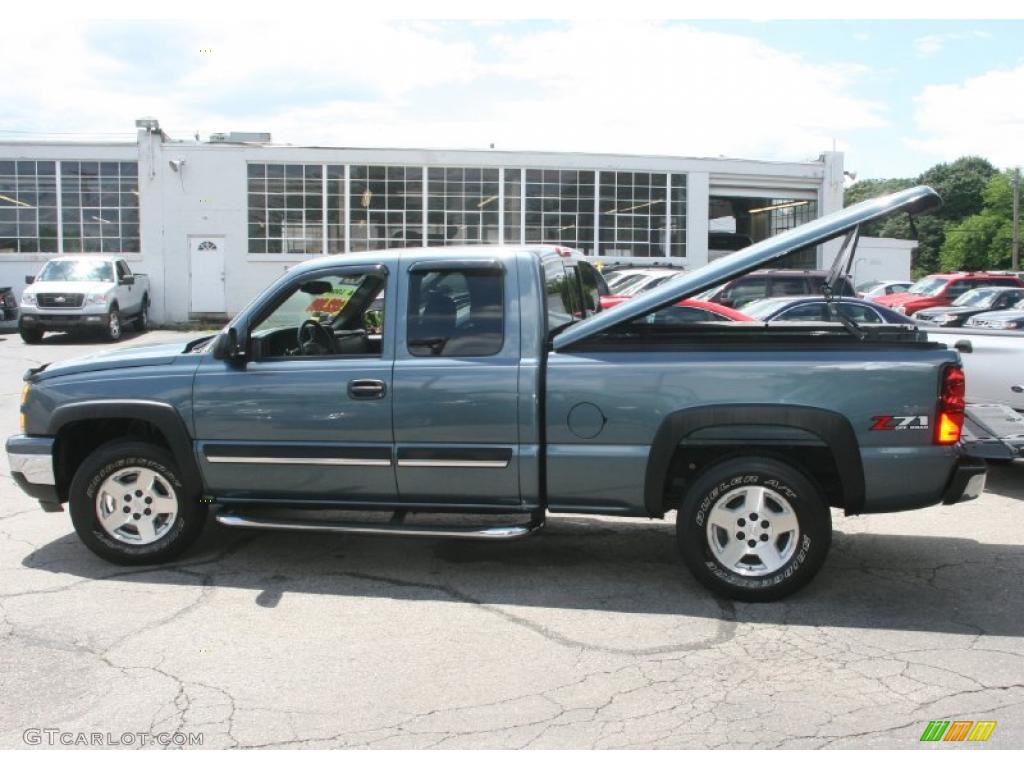 2007 Silverado 1500 Z71 Extended Cab 4x4 - Blue Granite Metallic / Ebony Black photo #9