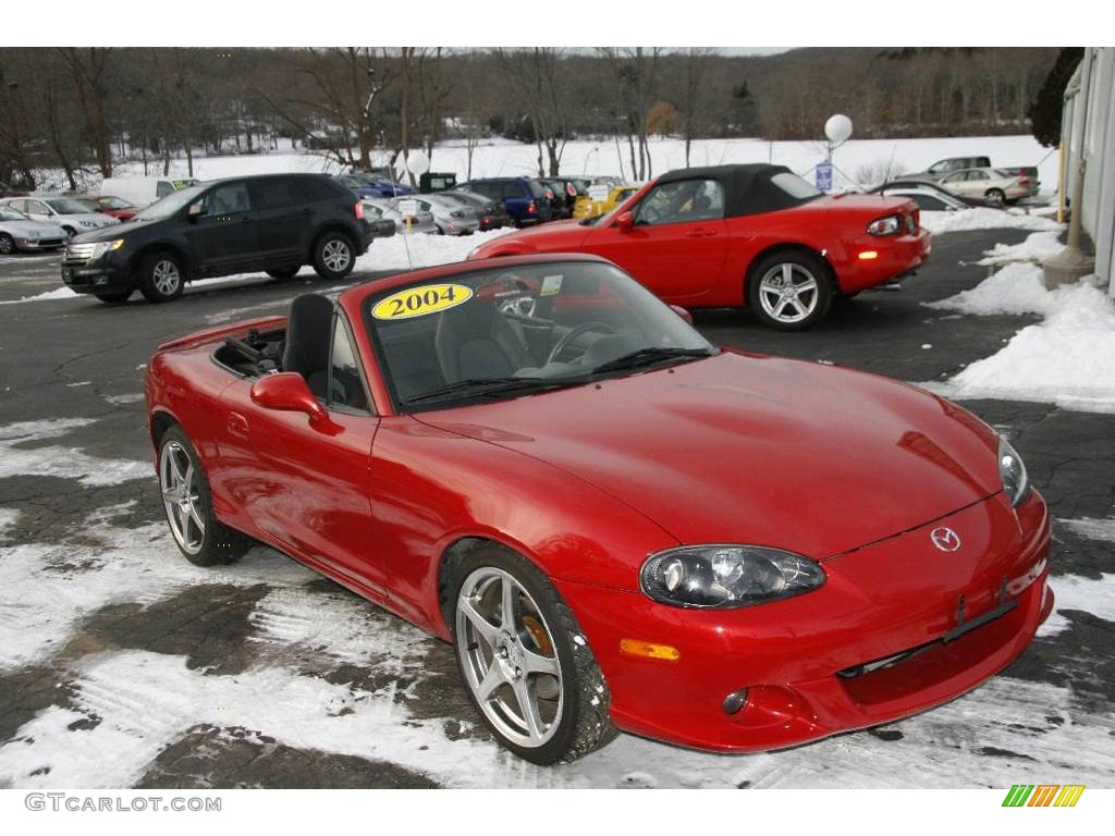 2004 MX-5 Miata MAZDASPEED Roadster - Velocity Red Mica / Black photo #3