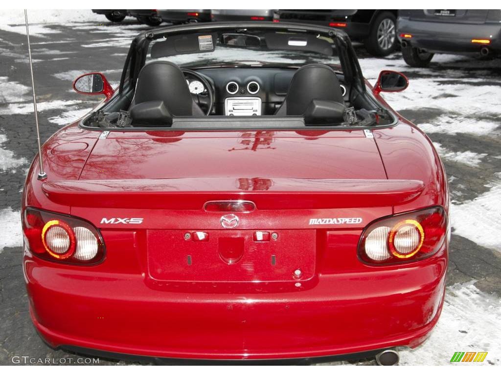 2004 MX-5 Miata MAZDASPEED Roadster - Velocity Red Mica / Black photo #6