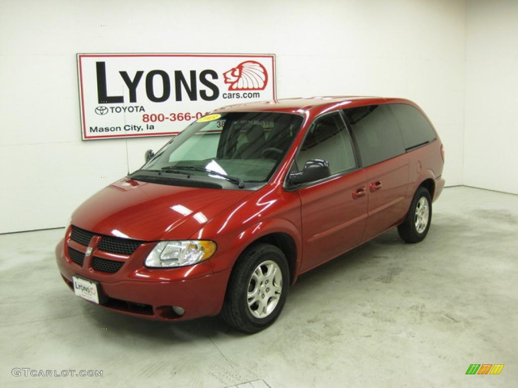 2003 Grand Caravan Sport - Inferno Red Tinted Pearl / Taupe photo #26