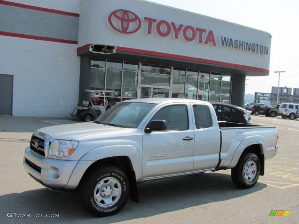 2008 Tacoma V6 SR5 Access Cab 4x4 - Silver Streak Mica / Graphite Gray photo #1