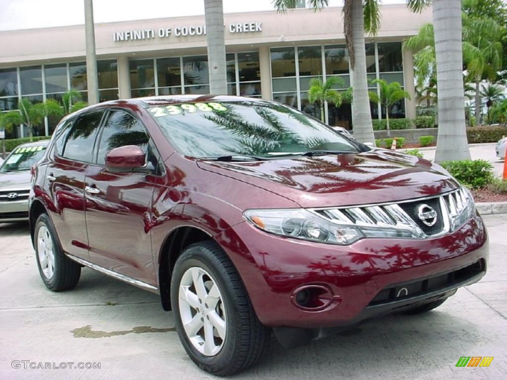 2009 Murano S - Merlot Metallic / Black photo #1