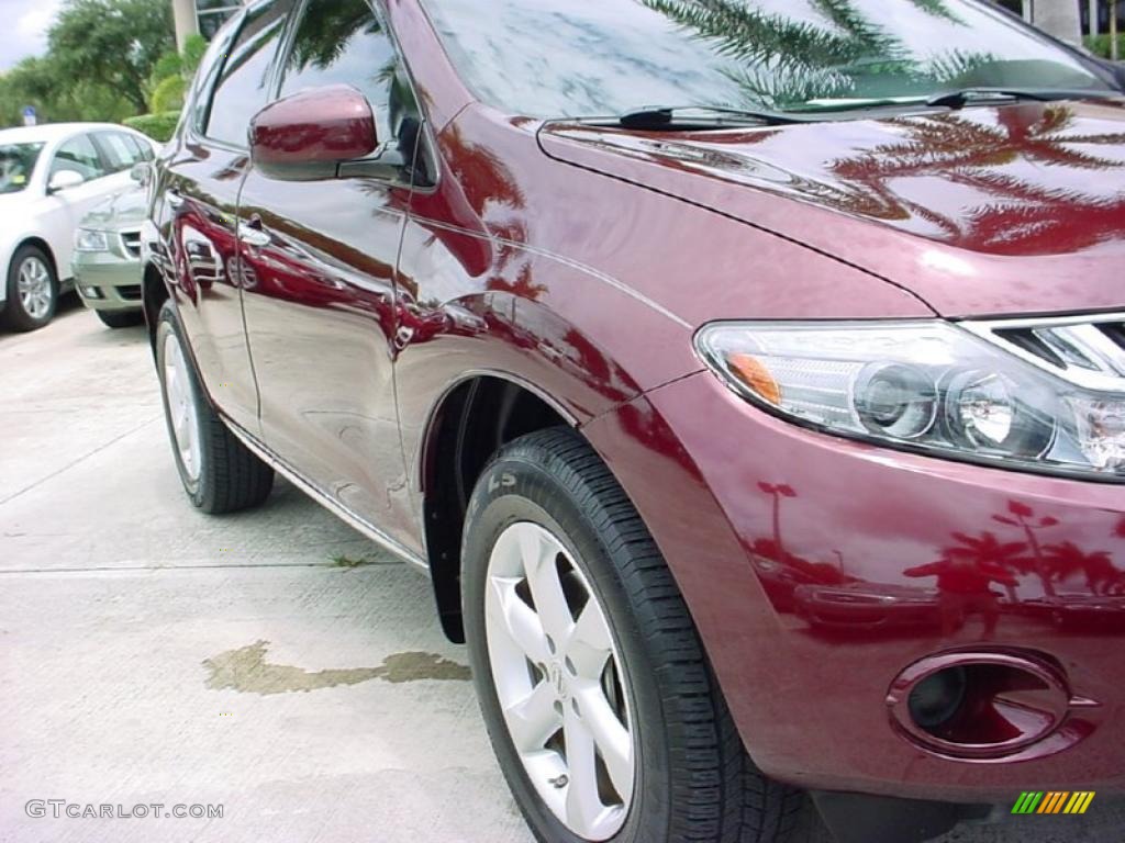 2009 Murano S - Merlot Metallic / Black photo #2