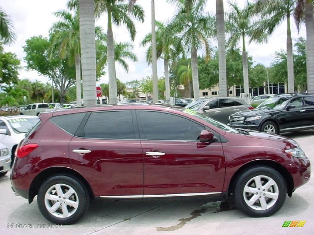 2009 Murano S - Merlot Metallic / Black photo #5