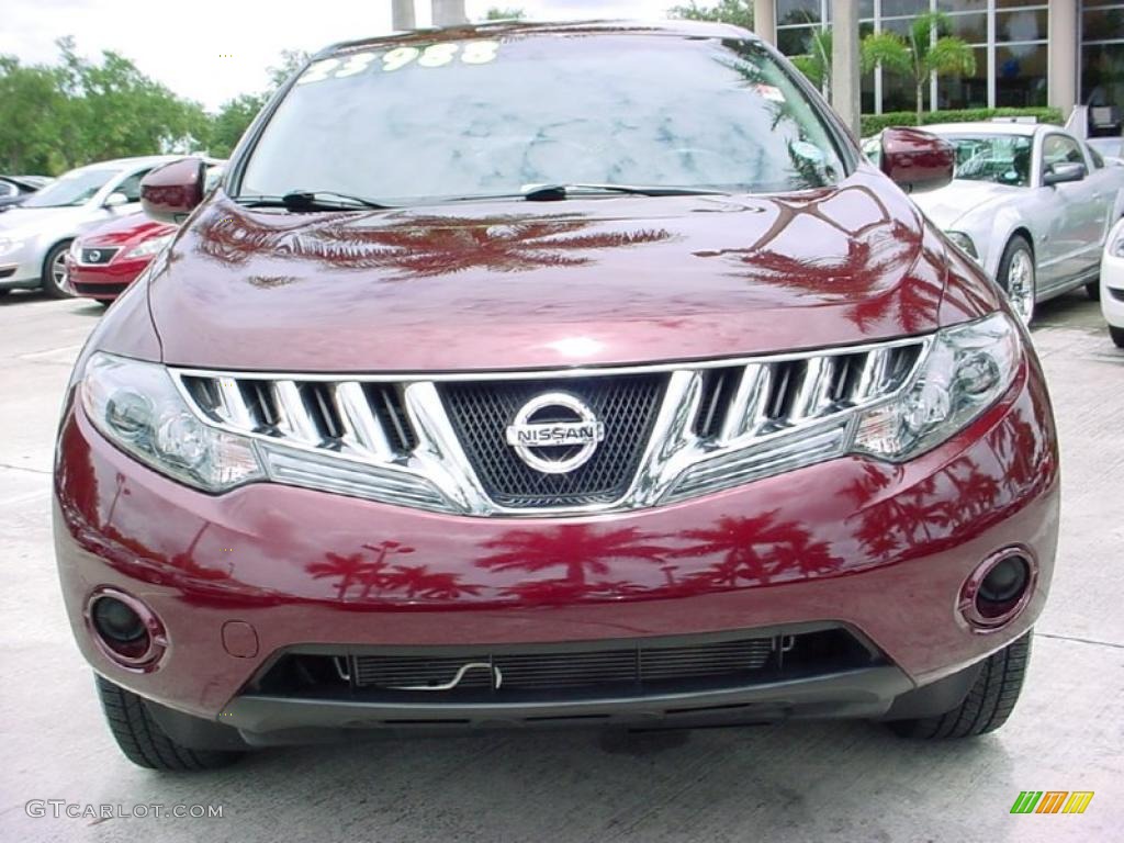 2009 Murano S - Merlot Metallic / Black photo #15