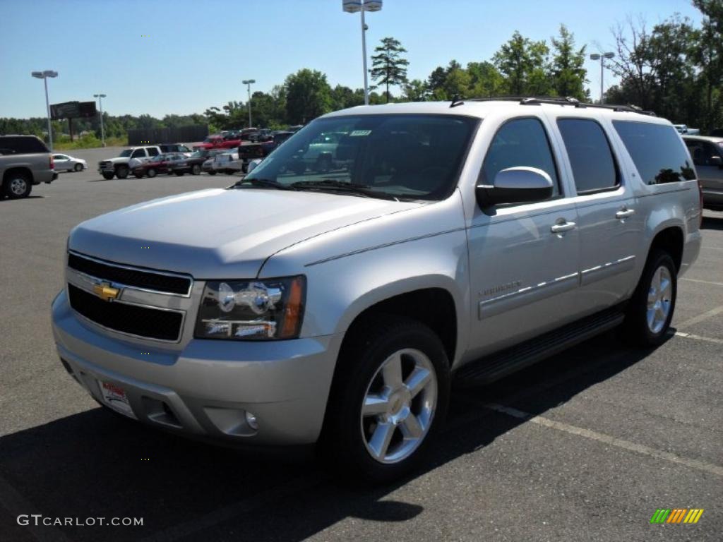 2010 Suburban LT - Sheer Silver Metallic / Ebony photo #1