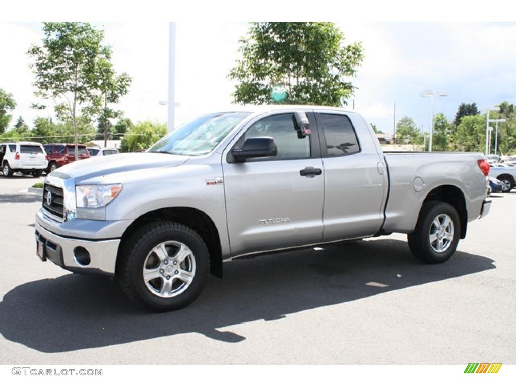 2008 Tundra Double Cab 4x4 - Silver Sky Metallic / Graphite Gray photo #5