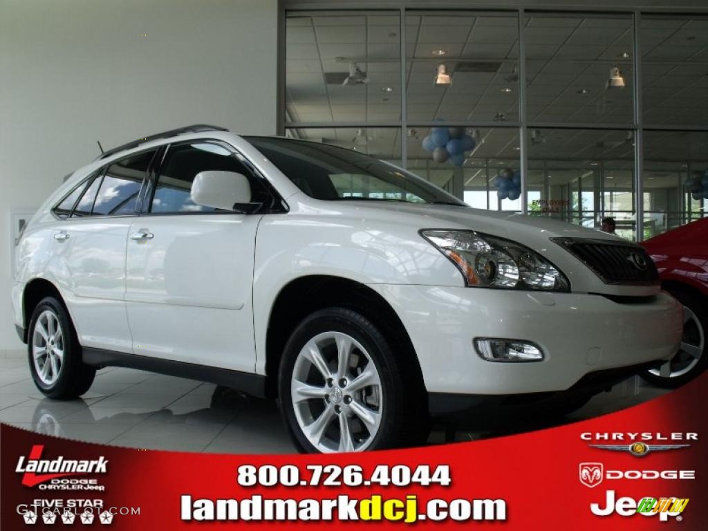 2008 RX 350 - Crystal White / Light Gray photo #1