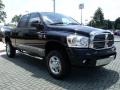 2008 Brilliant Black Crystal Pearl Dodge Ram 2500 Laramie Quad Cab 4x4  photo #7