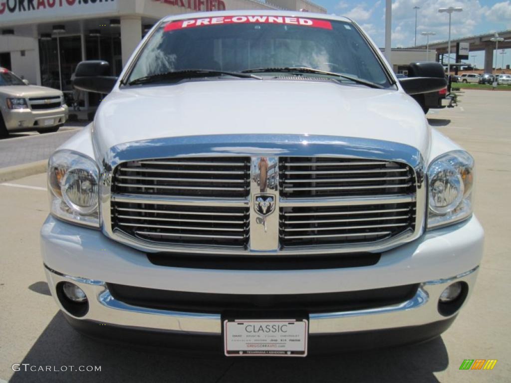 2007 Ram 1500 Big Horn Edition Quad Cab - Bright White / Khaki Beige photo #5