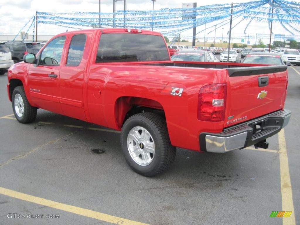 2010 Silverado 1500 LT Extended Cab 4x4 - Victory Red / Ebony photo #6