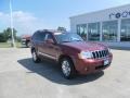 2008 Red Rock Crystal Pearl Jeep Grand Cherokee Limited 4x4  photo #24