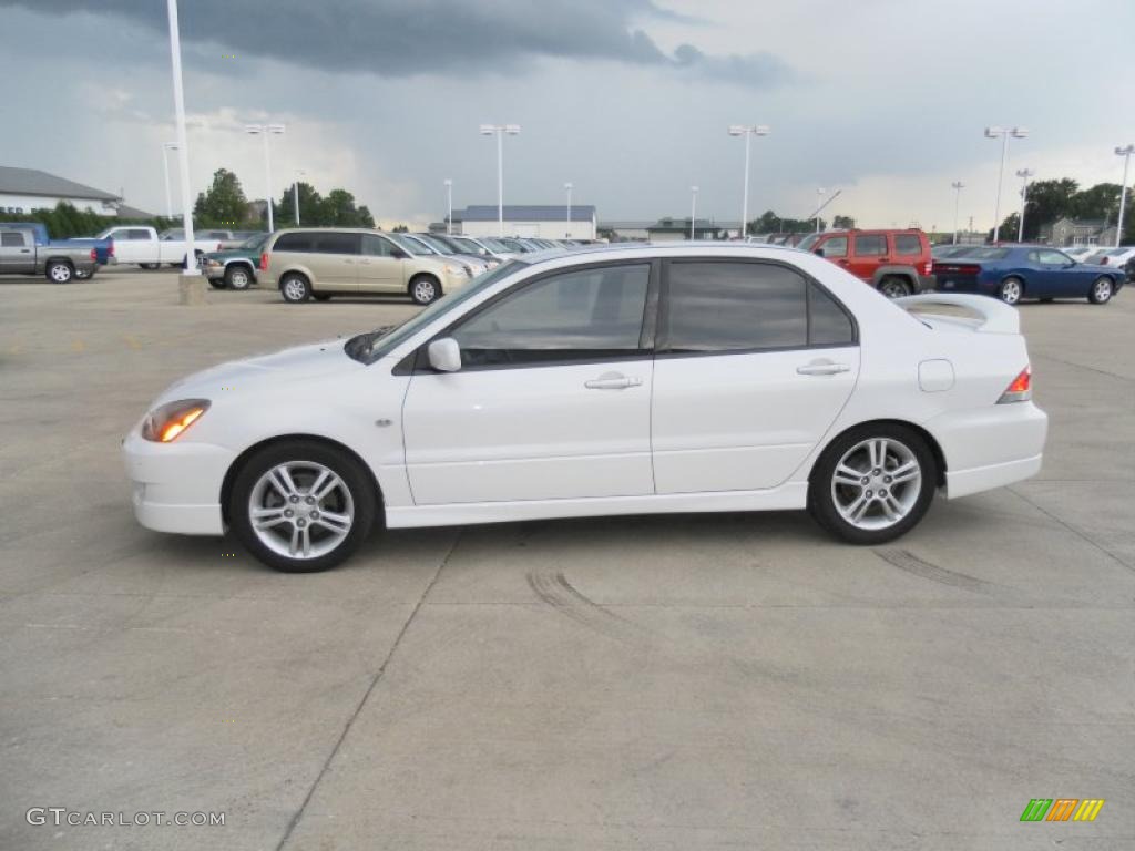 2004 Lancer RALLIART - Diamond White Pearl / Black/Red photo #4