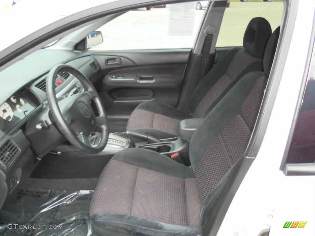 2004 Lancer RALLIART - Diamond White Pearl / Black/Red photo #5