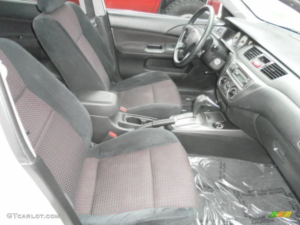 2004 Lancer RALLIART - Diamond White Pearl / Black/Red photo #7