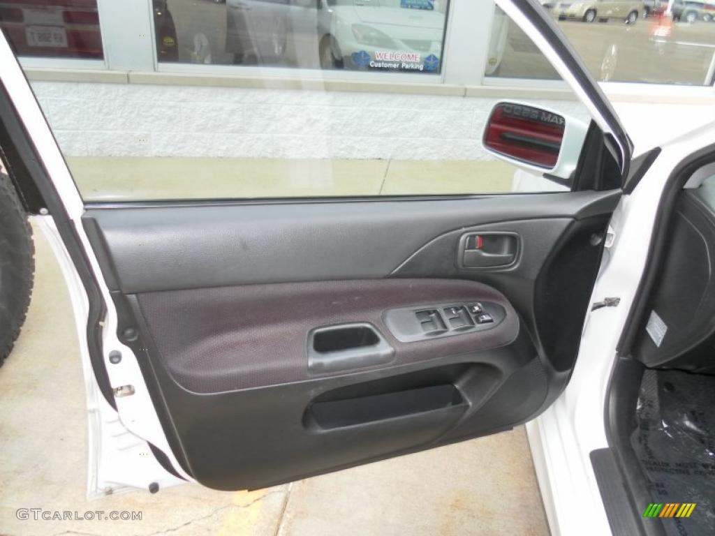 2004 Lancer RALLIART - Diamond White Pearl / Black/Red photo #15