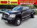 Brilliant Black Crystal Pearl 2007 Dodge Ram 3500 Laramie Mega Cab 4x4 Dually