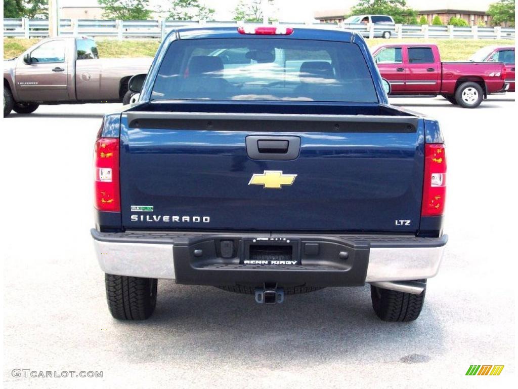 2010 Silverado 1500 LTZ Crew Cab 4x4 - Imperial Blue Metallic / Light Titanium/Dark Titanium photo #8