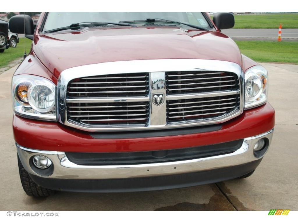 2007 Ram 1500 Big Horn Edition Quad Cab - Inferno Red Crystal Pearl / Khaki Beige photo #9