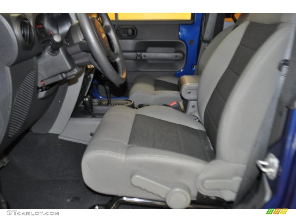 2009 Wrangler X 4x4 - Deep Water Blue Pearl Coat / Dark Slate Gray/Medium Slate Gray photo #10