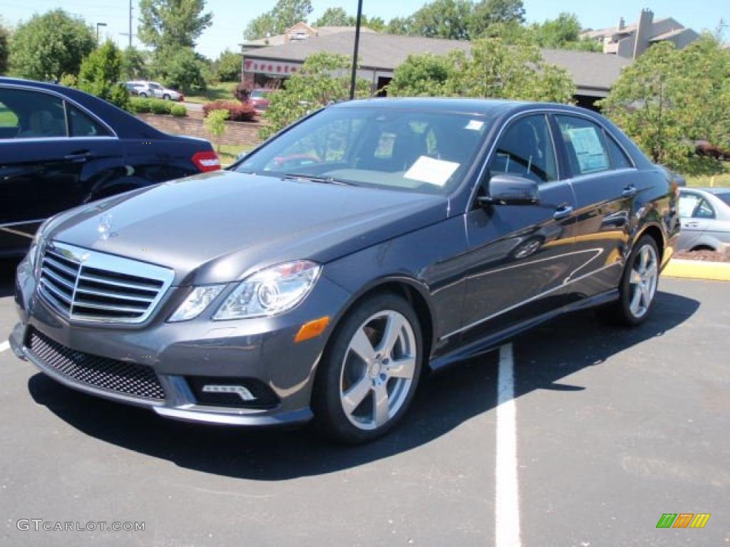 2010 E 350 4Matic Sedan - Steel Grey Metallic / Black photo #1