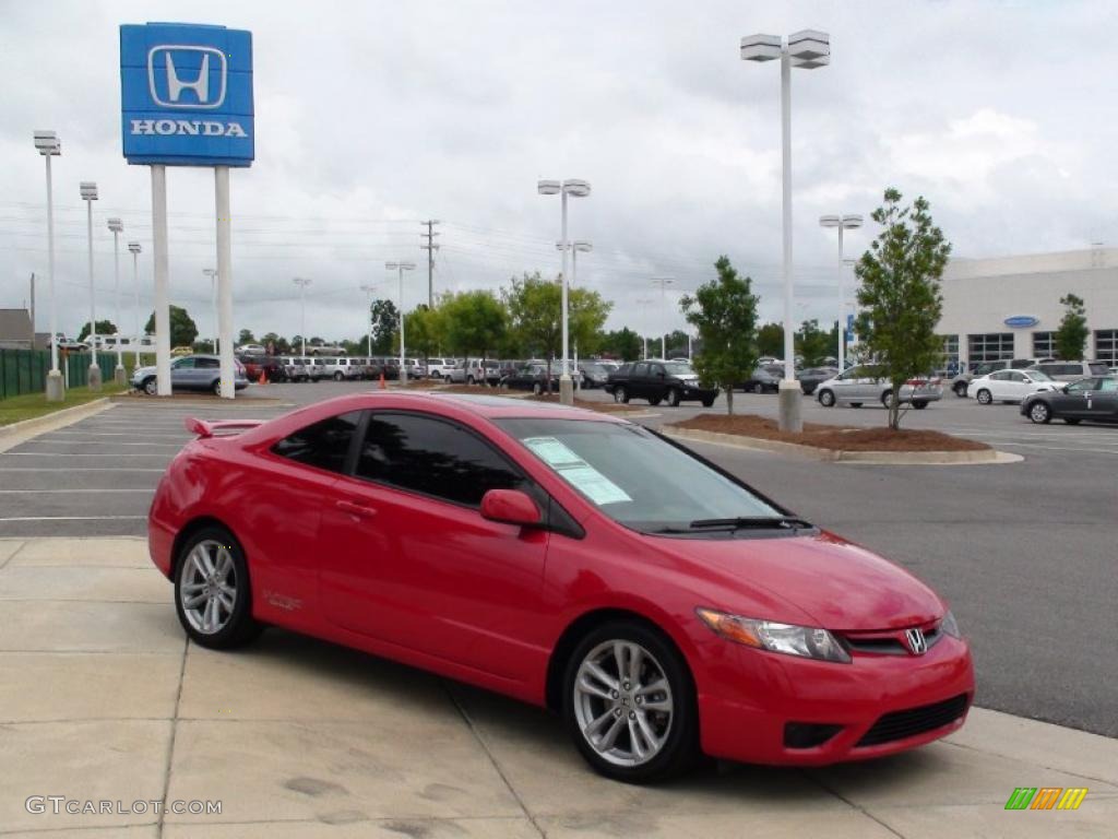 2007 Civic Si Coupe - Rallye Red / Black photo #3