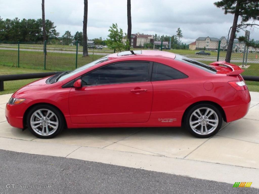 2007 Civic Si Coupe - Rallye Red / Black photo #11