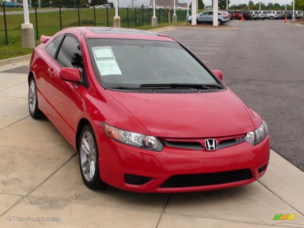 2007 Civic Si Coupe - Rallye Red / Black photo #15