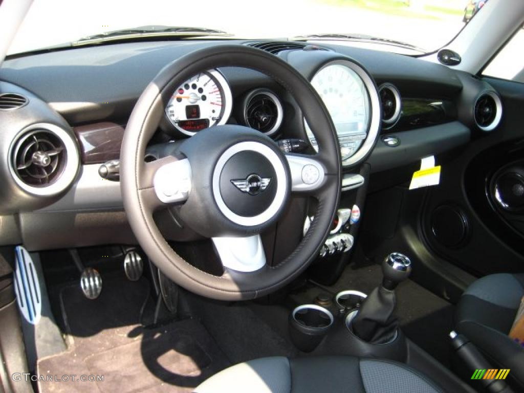 2010 Cooper S Hardtop - Horizon Blue Metallic / Grey/Carbon Black photo #8