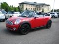 2010 Chili Red Mini Cooper Convertible  photo #1