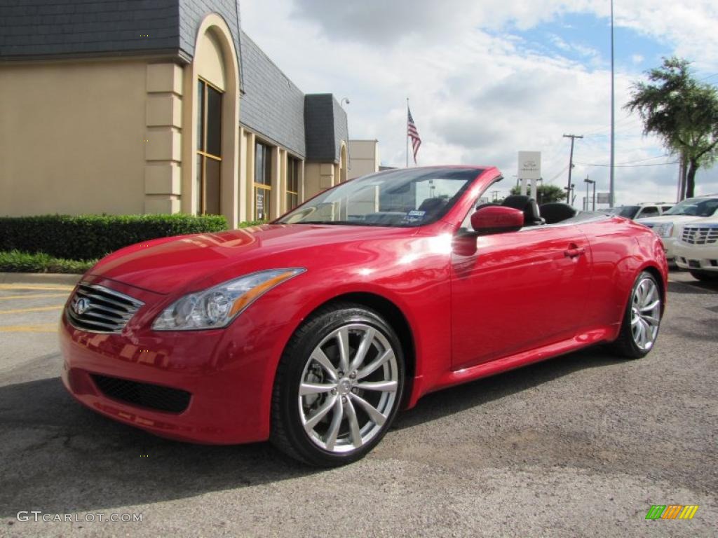 Vibrant Red 2010 Infiniti G 37 Convertible Exterior Photo #32562691