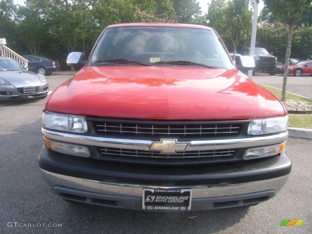 2001 Silverado 1500 LS Extended Cab 4x4 - Victory Red / Graphite photo #9