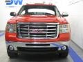 2009 Fire Red GMC Sierra 2500HD SLT Crew Cab 4x4  photo #7