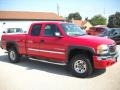 2005 Fire Red GMC Sierra 2500HD SLE Extended Cab 4x4  photo #6