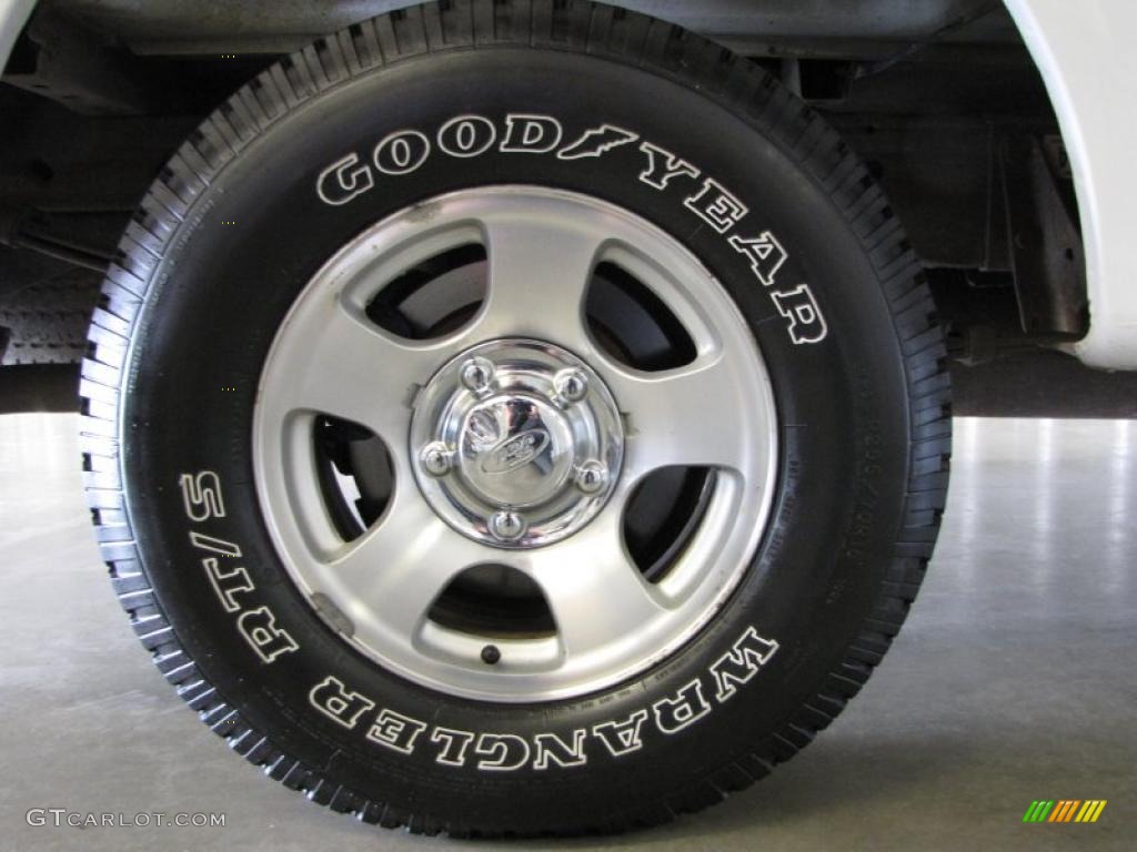 2002 F150 XLT SuperCab - Oxford White / Dark Graphite photo #8