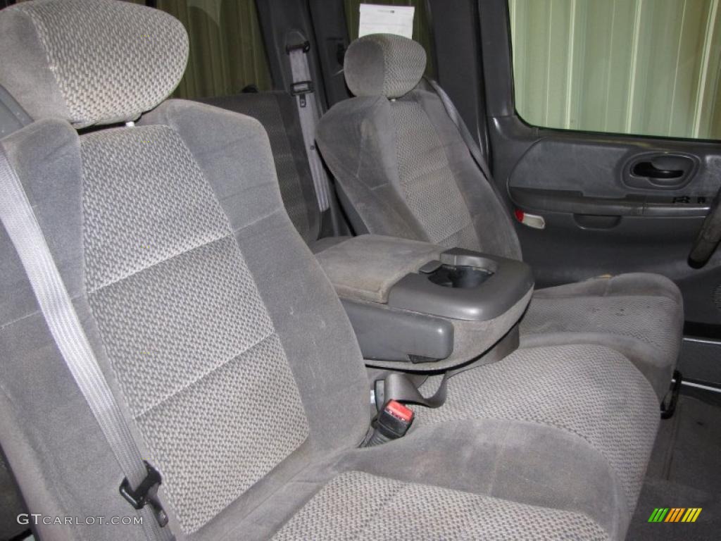 2002 F150 XLT SuperCab - Oxford White / Dark Graphite photo #11