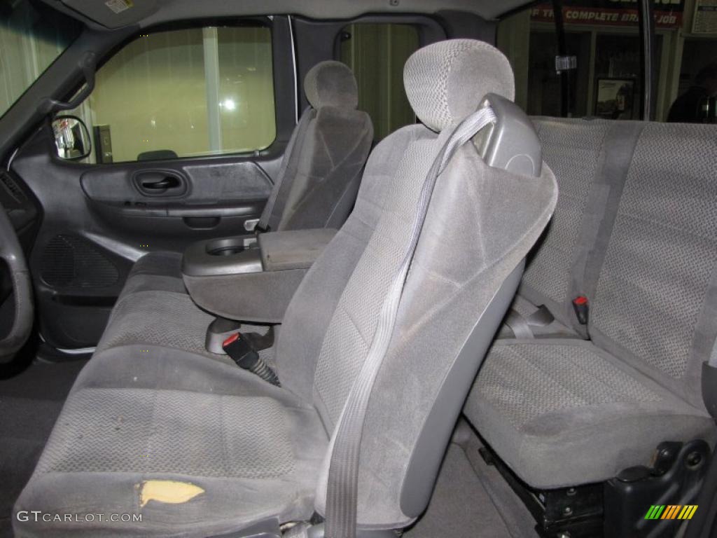 2002 F150 XLT SuperCab - Oxford White / Dark Graphite photo #16