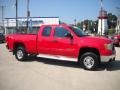 Fire Red 2009 GMC Sierra 2500HD SLE Extended Cab 4x4